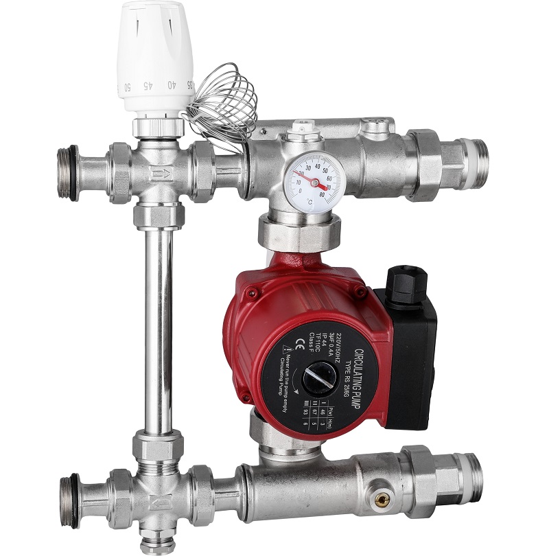 Насосно-смесительный узел, без насоса, монтажная длина насоса 130мм 1'' универсальное подключение Sibio (B3102)