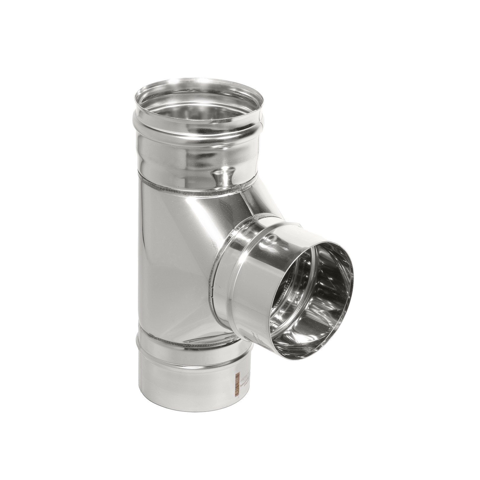 Тройник 87 гр. ТРМ(М)-Р D150 AISI 430 (0,8 мм) ТиС Врезка папа (уп 4)