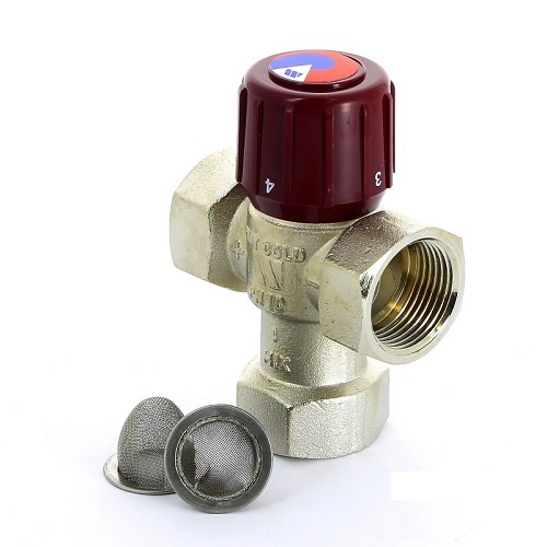 Клапан 3/4" термосмесительный 32-50'C Kvs=1,9 AQUAIMIX Теплые полы