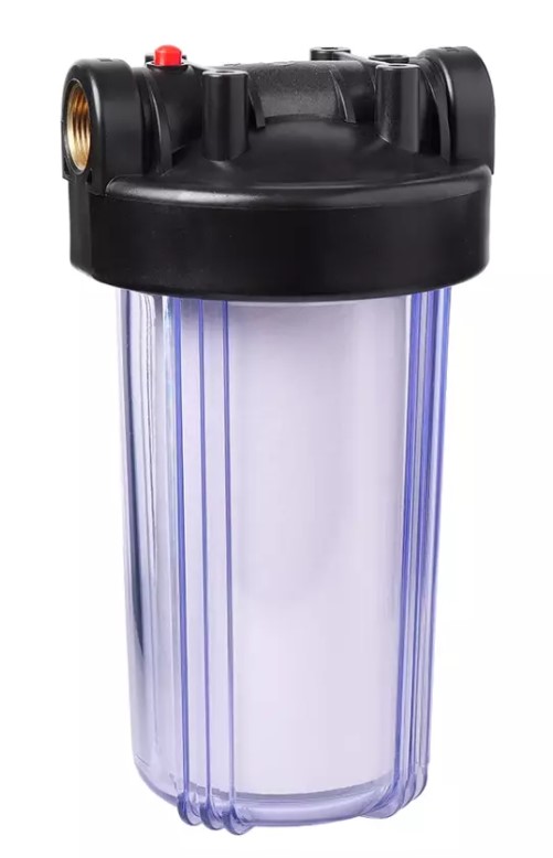 Колба ВВ 10" Прозрачная, подкл.-1", в комплекте: картридж, ключ, саморезы, кронштейн Аквастиль Vieir