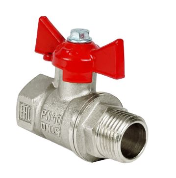 Кран шаровой 1" ВН-НР бабочка VALFEX