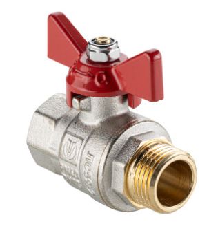 Кран шаровой 3/4" ВН-НР бабочка BASE ГОСТ Valtec (уп.10/120)