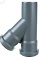 Тройник ПП D 050/050*45º Серый Lammin (75шт/упак)
