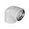 Отвод конденсационный угол 90гр. D60/100 KRATS (К)