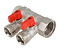 Коллектор VALTEC, с отсекающими кранами, 1"х3 вых. Евроконус 3/4 Valtec