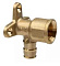 Водорозетка СБМ 16x1/2" под планку, L=43мм, USYSTEMS