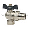 Кран шаровой угловой с американкой 1/2" ВН-НР бабочка AQUALINK (100/10 шт/уп)