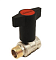 Кран шаровой 3/4" ВН-НР бабочка (удлиненный шток) Zeissler