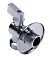 Кран шаровой для подключения сантехнических приборов 1/2"х1/2" НР-НР, хром AQUALINK