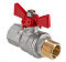 Кран шаровой 3/4" ВН-НР бабочка ГОСТ VALTEC 