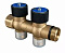 Коллектор SHB 3/4" бронзовый с вентилями НР/ВР 2x3/4"НР Евроконус, ц/ц 50мм, USYSTEMS