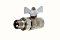 Кран шаровой с американкой 1/2'' ВН-НР белая бабочка BASE Valtec (уп.10/160)