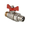 Кран шаровой с американкой 3/4" НР-НР бабочка BASE ГОСТ Valtec (уп.10/160)