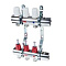 Коллекторная группа 1"х3 вых. Евроконус 3/4" нерж. со встр. расх. VALTEC- IVAR