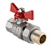 Кран шаровой с американкой 3/4" ВН-НР бабочка красная BASE ГОСТ Valtec (уп.7/84)